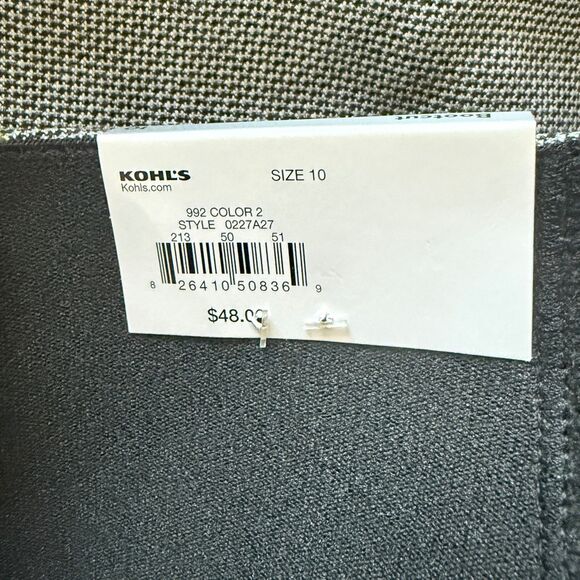 NWT Nine West Bootcut Dress Officecore Business Career Gray Pants Sz 10 - Picture 5 of 10